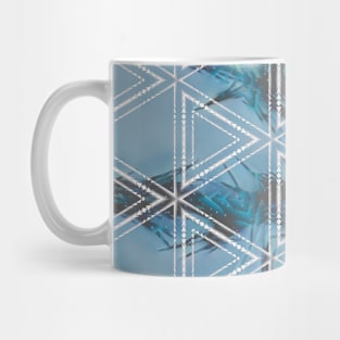 Blue crystal triangle Mug